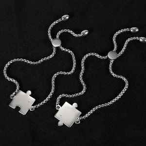Puzzle Link Bracelet (Pair)